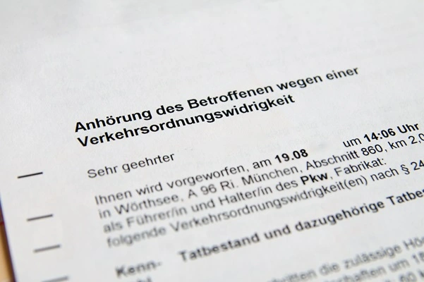 Bußgeldkatalog 2024