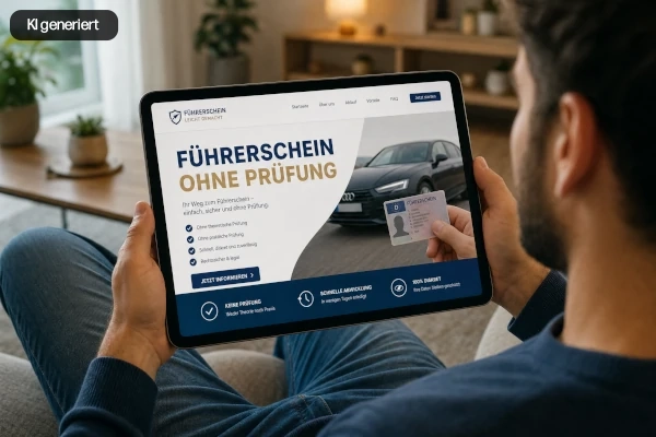 Führerschein ohne Prüfung kaufen: Warum das gefährlich ist © KI generiert